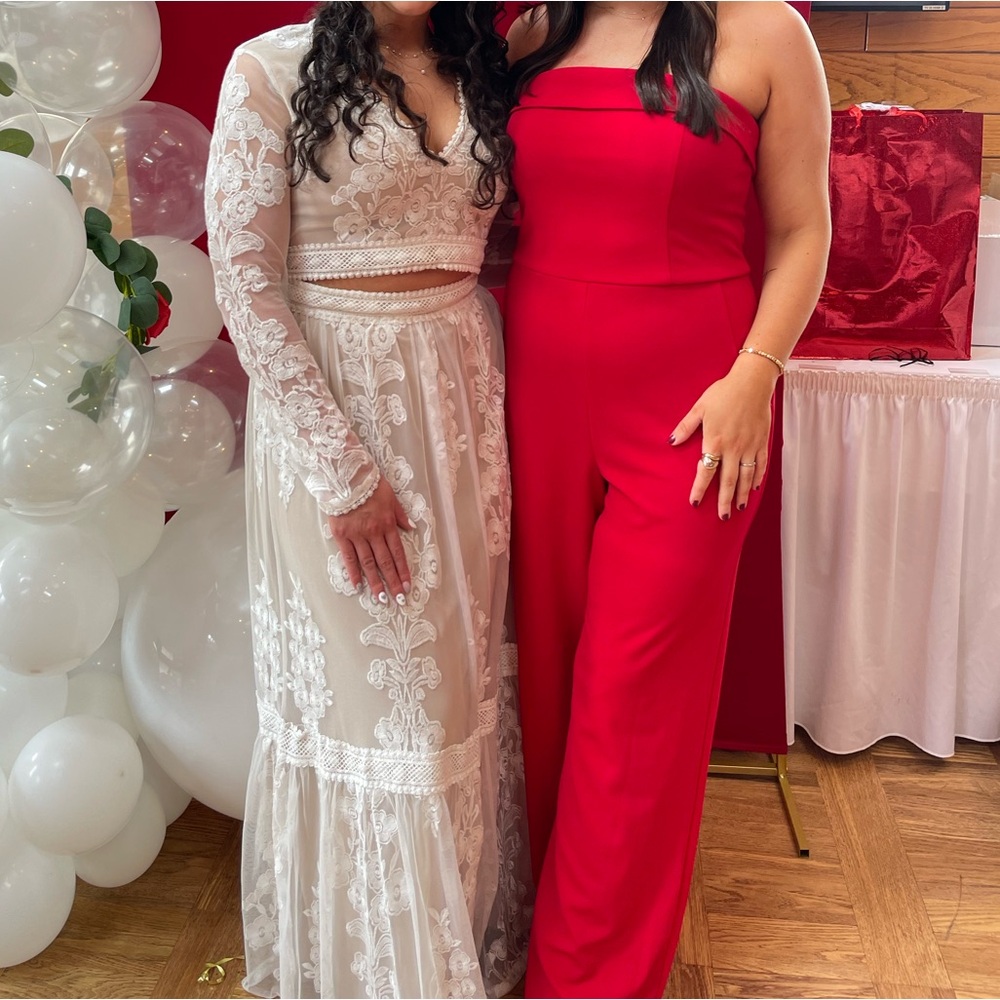 Elegant Red Jumpsuit